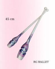 Pastorelli Ritmik Cimnastik Labutu - Lila / Mavi 45cm (FIG)