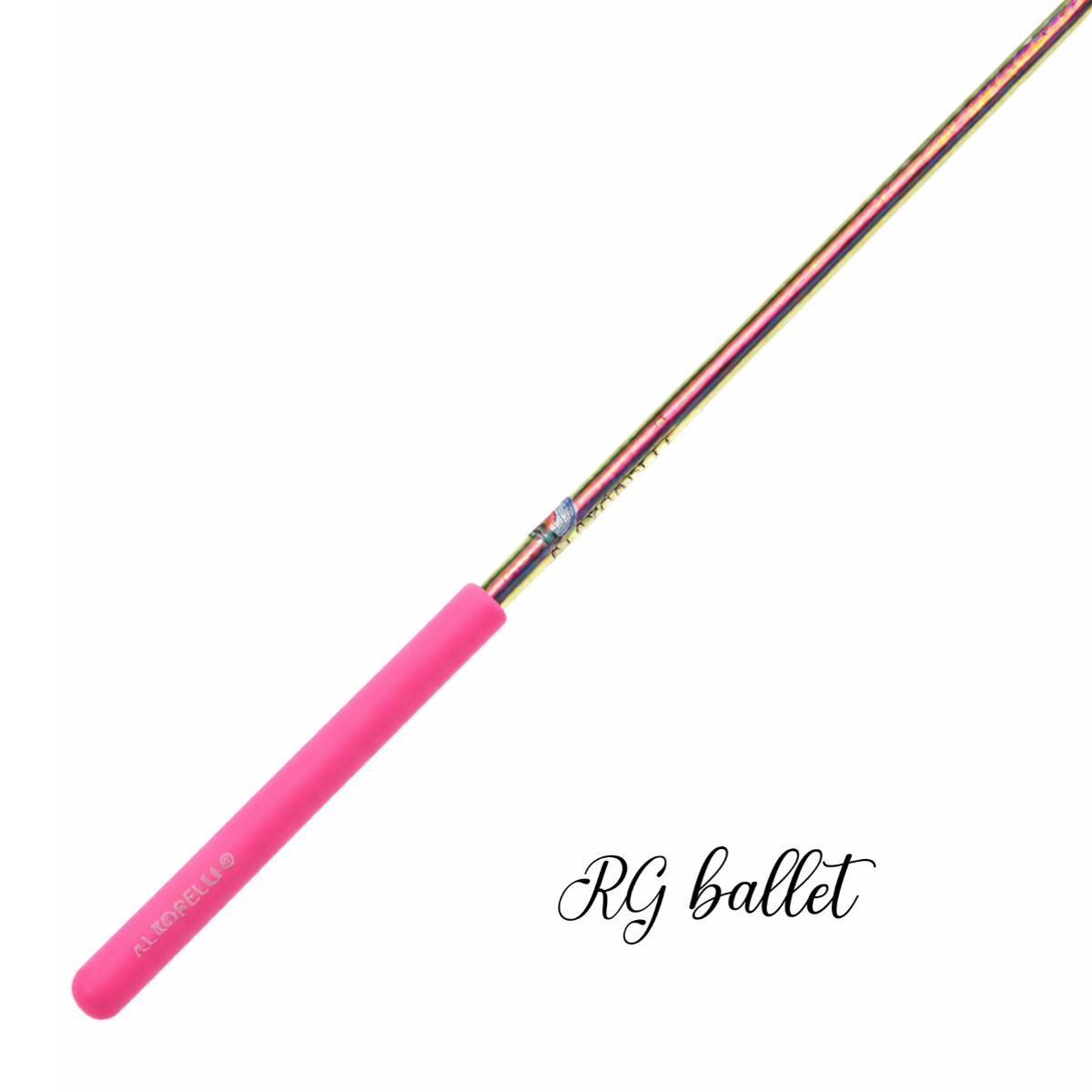 Pastorelli Rotator-Laser Ritmik Cimnastik Kurdele Çubuğu 60 cm – Pembe/Mor (FIG 03895)