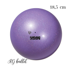 Sasaki Ritmik Cimnastik Topu M-207M LD 18,5 cm – Metalik Mor Purple (FIG)