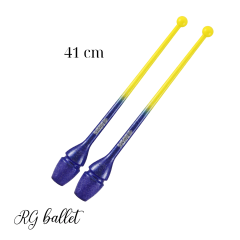 Sasaki Ritmik Cimnastik Labutu M-34JKGH 41 cm – Lemon Yellow / Cobalt Blue (FIG)