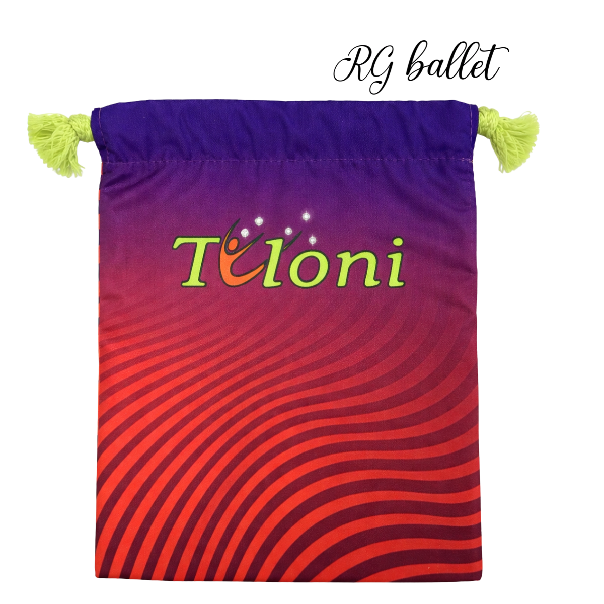 Tuloni Ritmik Cimnastik İp Kılıfı – Wave Mavi/Turuncu (MKR-R03-BUxO)