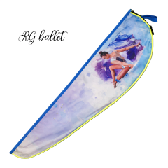 Tuloni Ritmik Cimnastik Kurdele Çubuğu + Kurdele Kılıfı – Nastya Lavanta/Gök Mavisi (MKR-STR06-LDxSKBU)