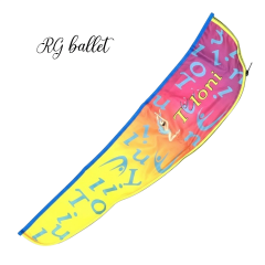 Tuloni Ritmik Cimnastik Kurdele Çubuğu + Kurdele Kılıfı – ZOE Açık Mavi/Sarı/Fuşya (NKV-STR07-LIBUxYxFU)