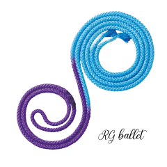 Sasaki Ritmik Cimnastik İpi M-280TS 3 m – Açık Mavi/Mor (FIG)