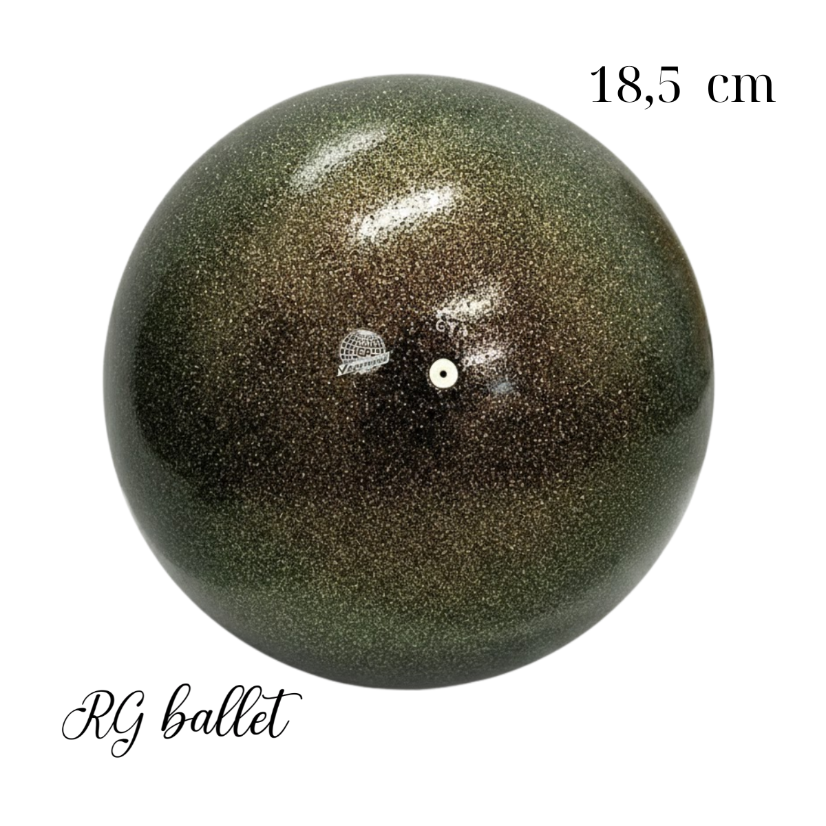 Chacott Ritmik Cimnastik Topu – Shiny 18,5 cm Sepya (FIG)  01948618