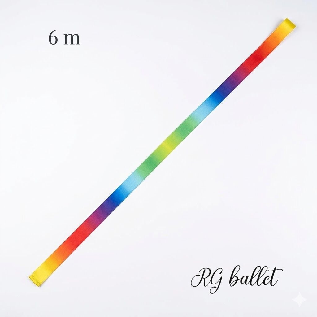 Chacott Ritmik Cimnastik Kurdelesi – Gökkuşağı (Rainbow) 6 m Gradation (FIG) 98796