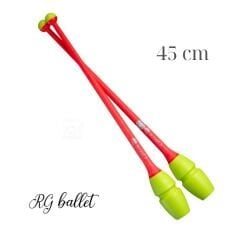 Chacott Ritmik Cimnastik Labutu Combi - 350 SarıxAçık Turuncu 45 cm (FIG)