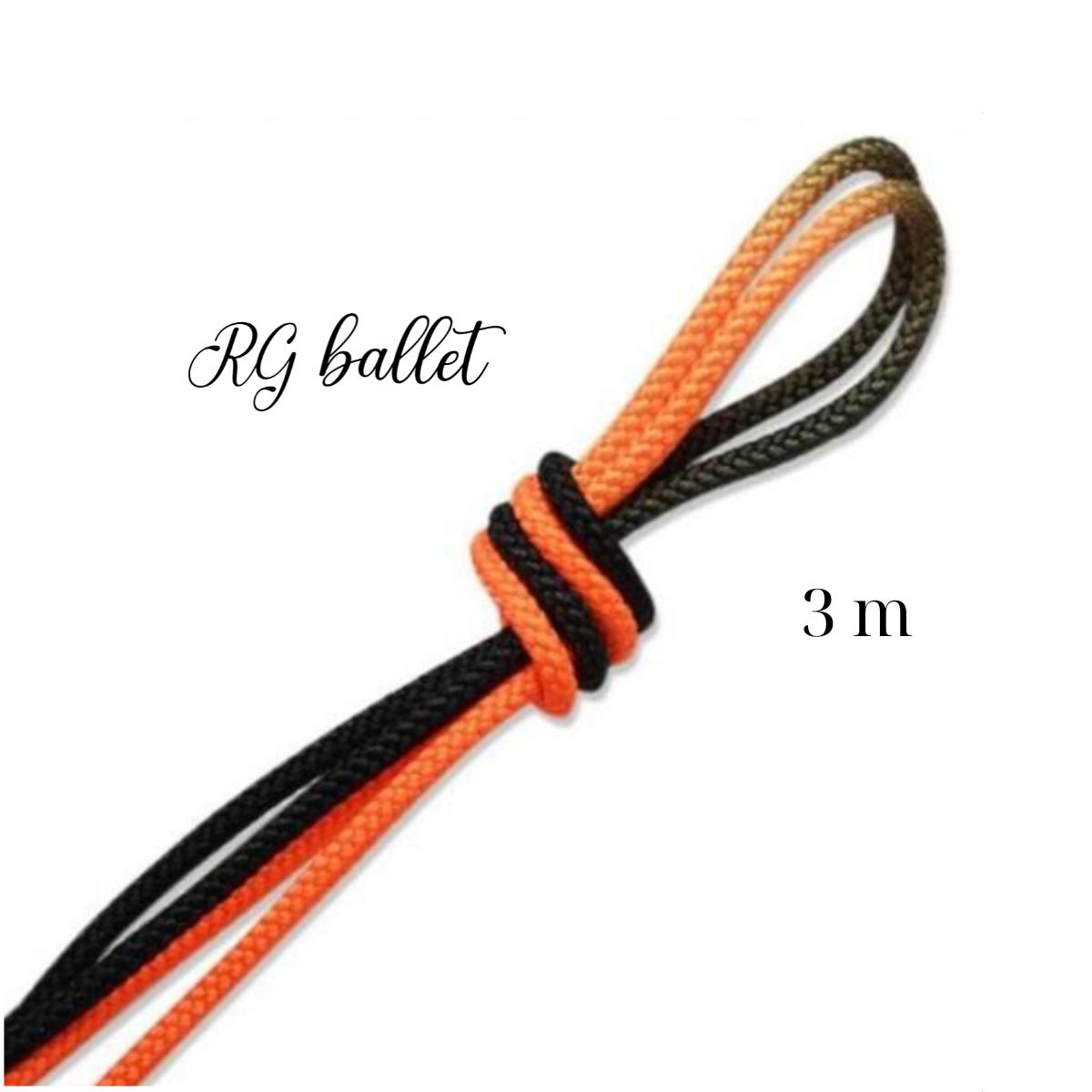 Pastorelli Ritmik Cimnastik İpi 3 m – 03519 Patrasso Turuncu-Siyah (FIG)