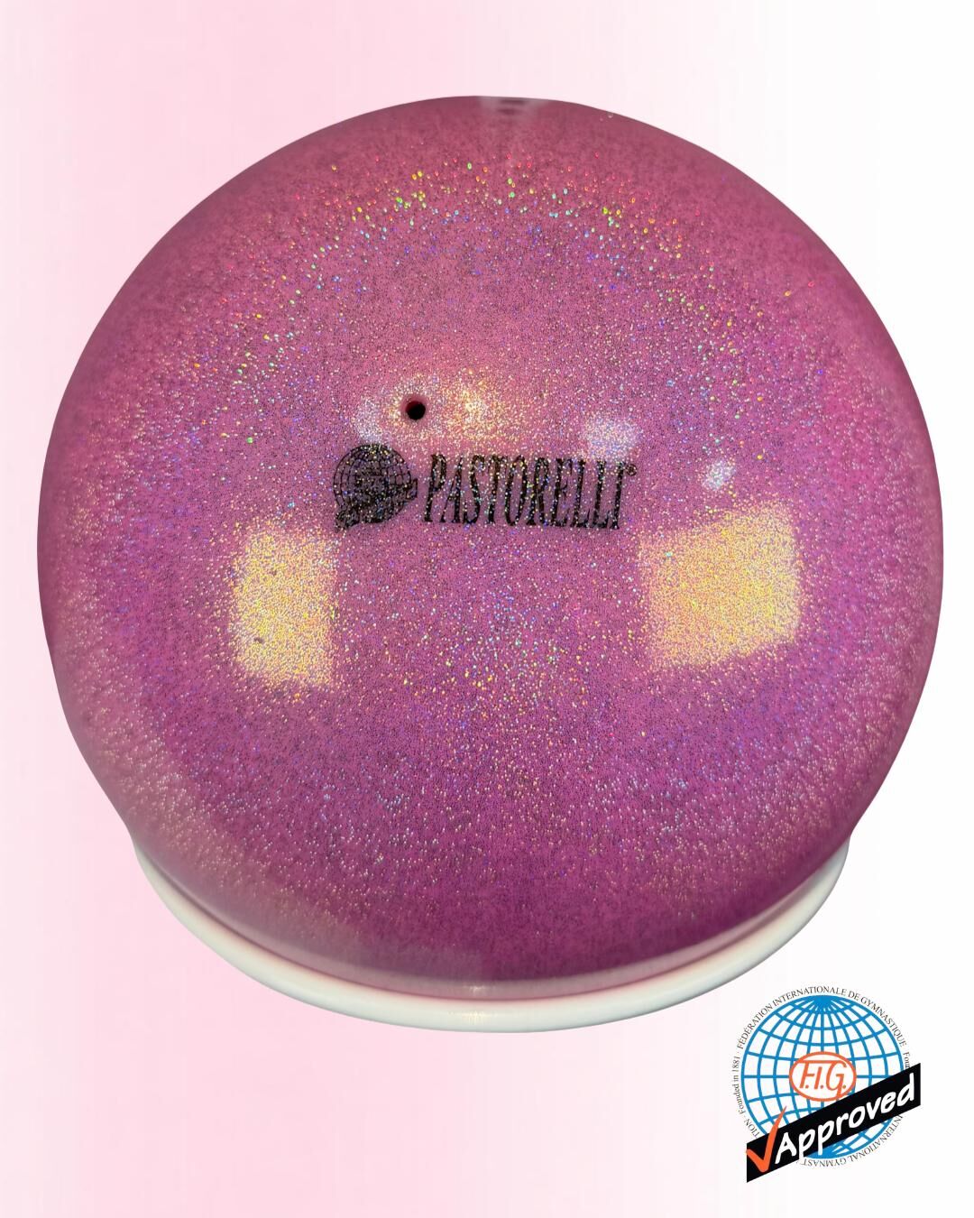 Pastorelli Ritmik Cimnastik Topu 02447 -  Galaksi Gülü Simli 18,5cm (FIG)