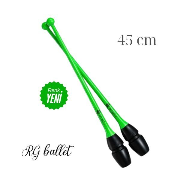 Chacott Ritmik Cimnastik Labutu Yüksek Kavrama - 133 Siyah-Yeşil 45 cm (FIG)