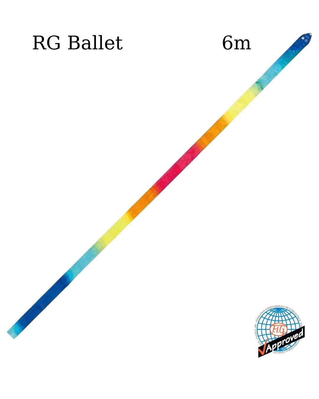 Chacott Ritmik Cimnastik Kurdelesi – Dream Blue (Rüya Mavisi) 6 m Gradation (FIG) 722