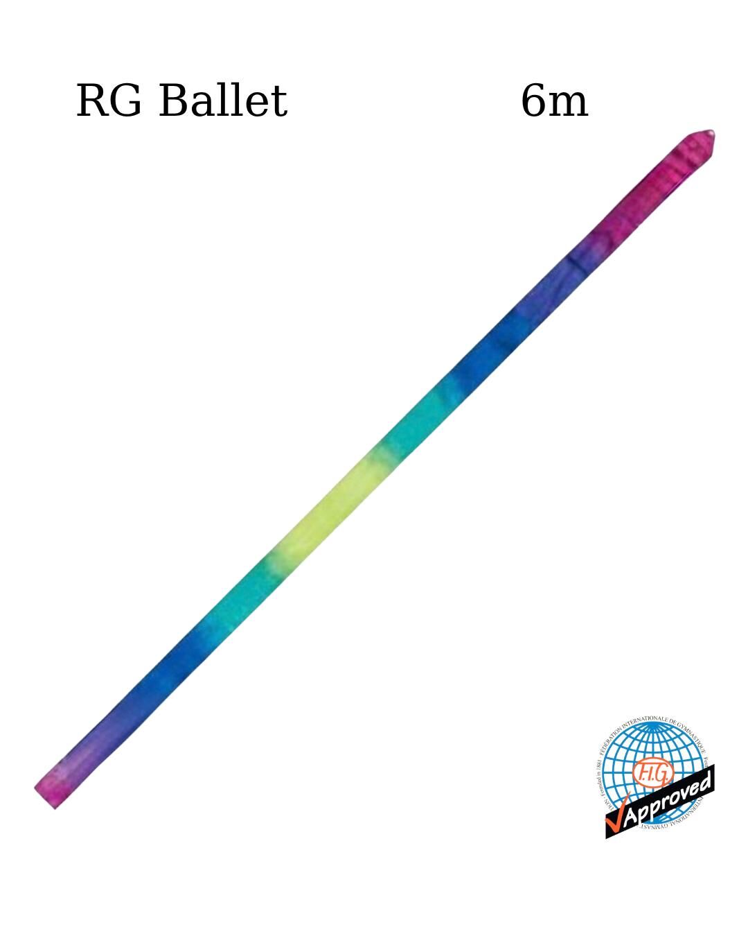 Chacott Ritmik Cimnastik Kurdelesi – Erik (Plum) 6 m Gradation (FIG) 778