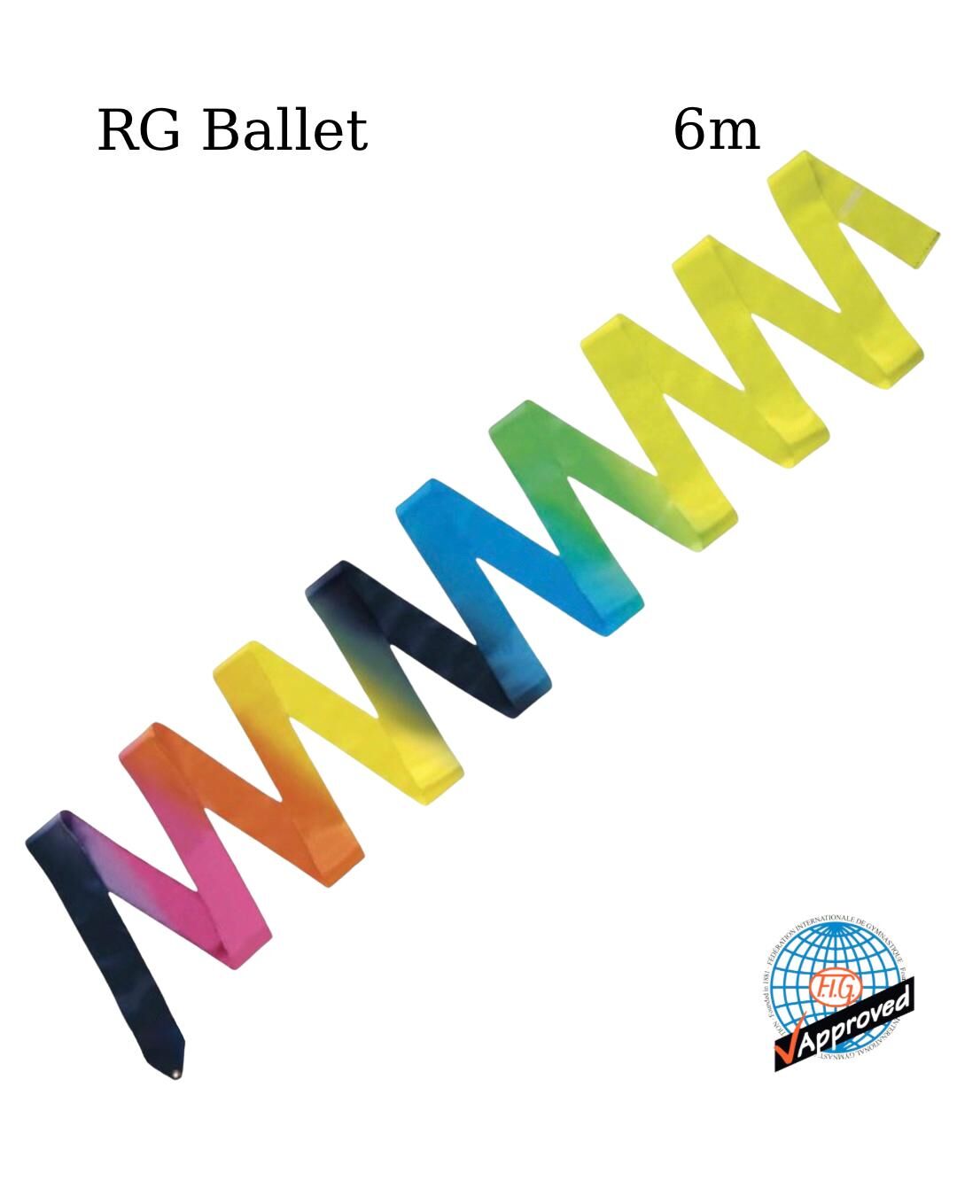 Sasaki Ritmik Cimnastik Kurdelesi MJ-715AG 030 6m – Çok Renkli (FIG)