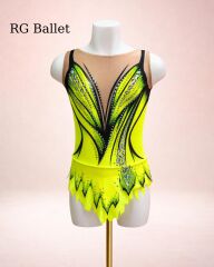 Taşsız Ritmik Cimnastik Mayo – Neon Akış (RB-Velox 05 modeli)