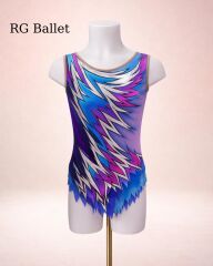 Taşsız Ritmik Cimnastik Mayo – Elektrik Fırtınası (RB-Lightning 09 modeli)