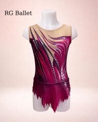 Taşsız Ritmik Cimnastik Mayo – Kızıl Işık (RB-Crimson 10 modeli)