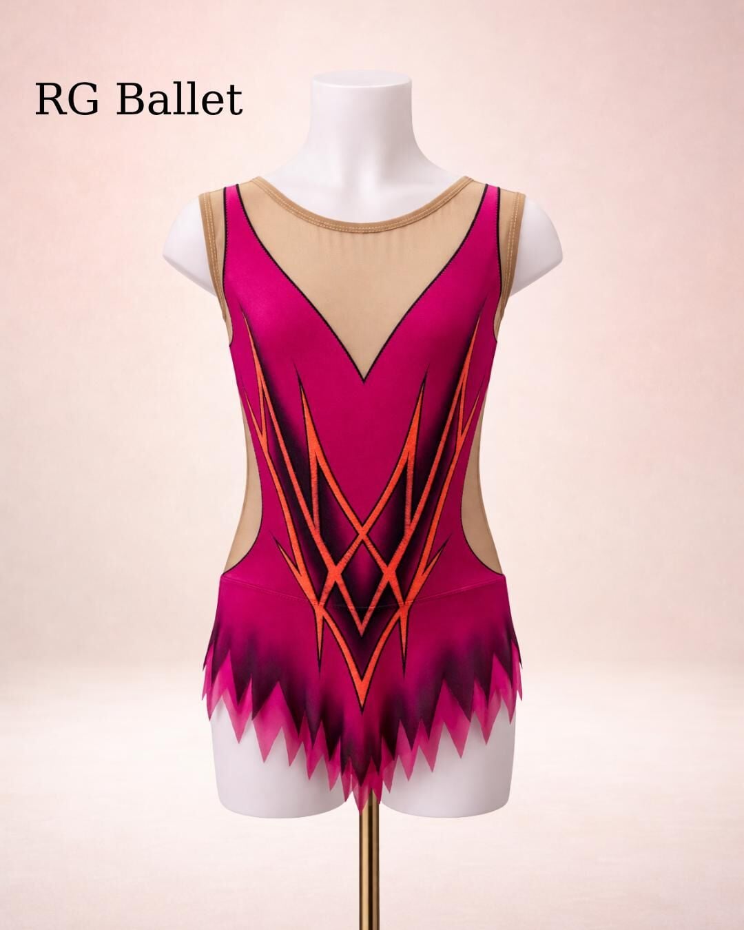 Taşsız Ritmik Cimnastik Mayo – Ateşin İzi (RB-Blaze 14 modeli)