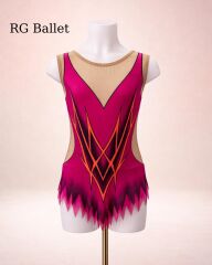 Taşsız Ritmik Cimnastik Mayo – Ateşin İzi (RB-Blaze 14 modeli)