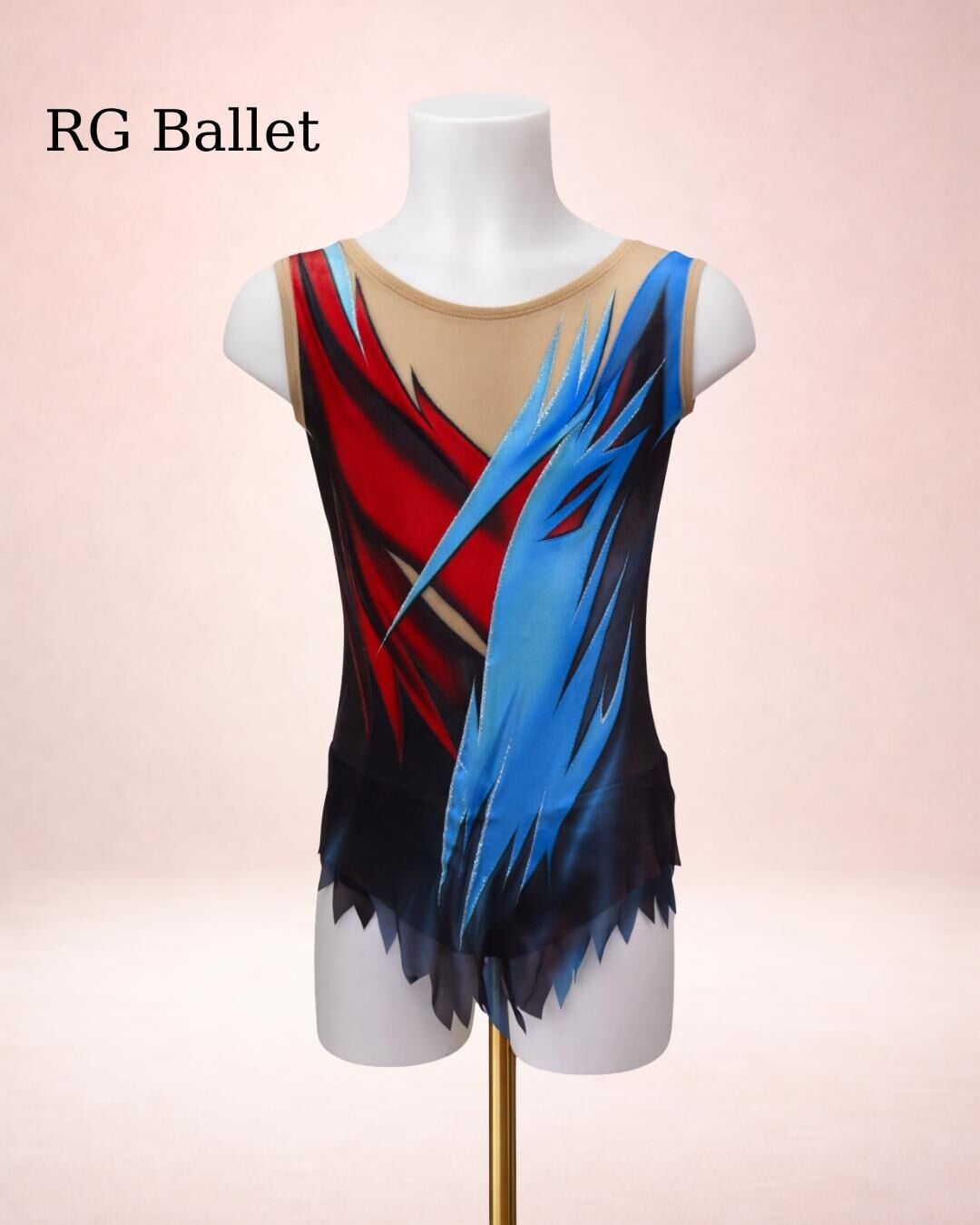 Taşsız Ritmik Cimnastik Mayo – Ateş & Buz (RB-Duality 17 modeli)