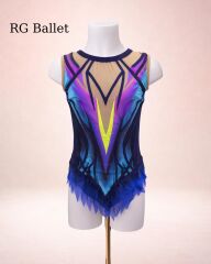 Taşsız Ritmik Cimnastik Mayo – Gece Enerjisi (RB-Nova 22 modeli)