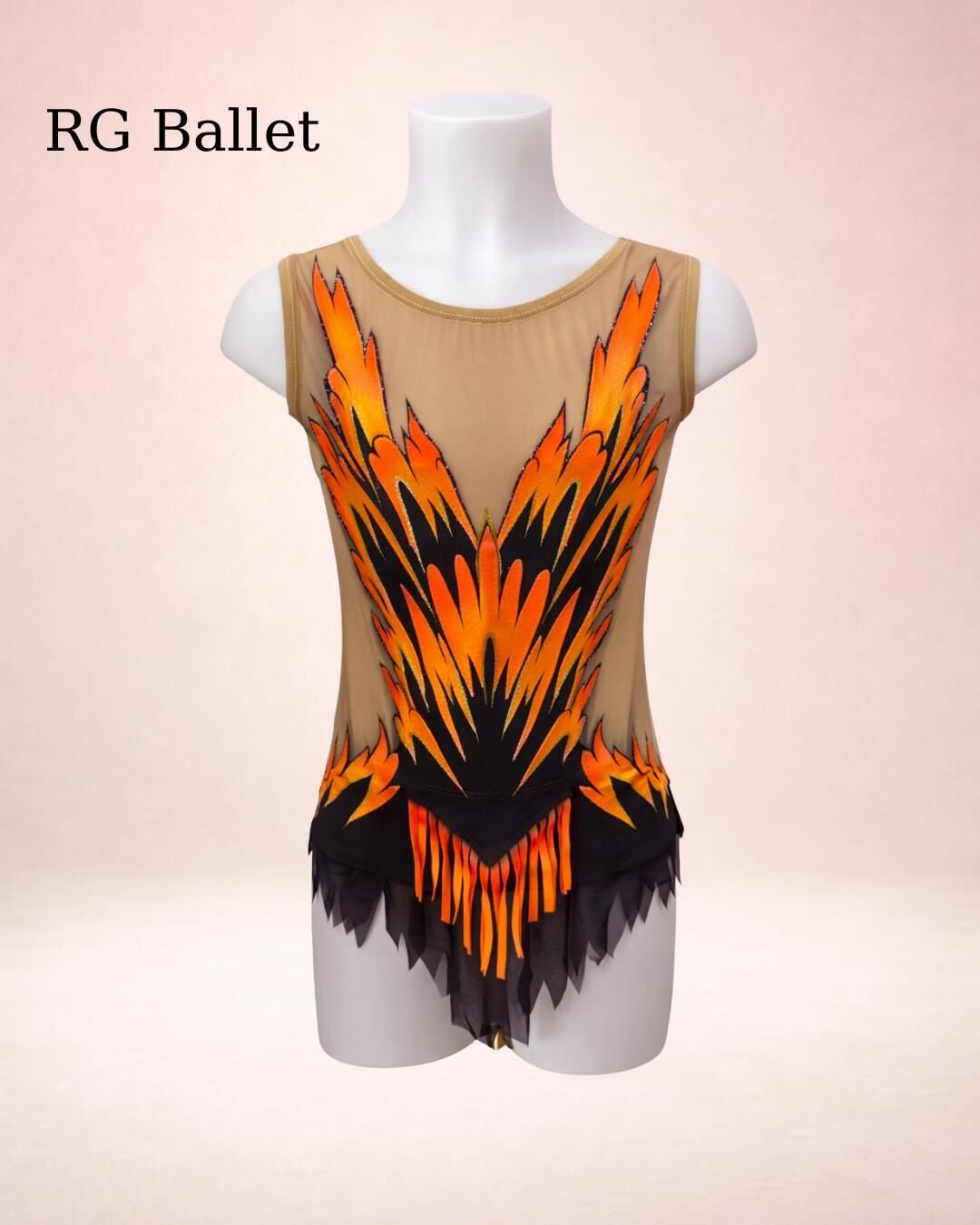 Taşsız Ritmik Cimnastik Mayo – Alev Yükselişi (RB-Flame 25 modeli)