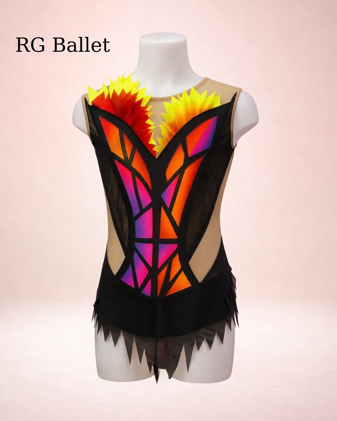 Taşsız Ritmik Cimnastik Mayo – Ateş Doğuşu (RB-Ignis 27 modeli)