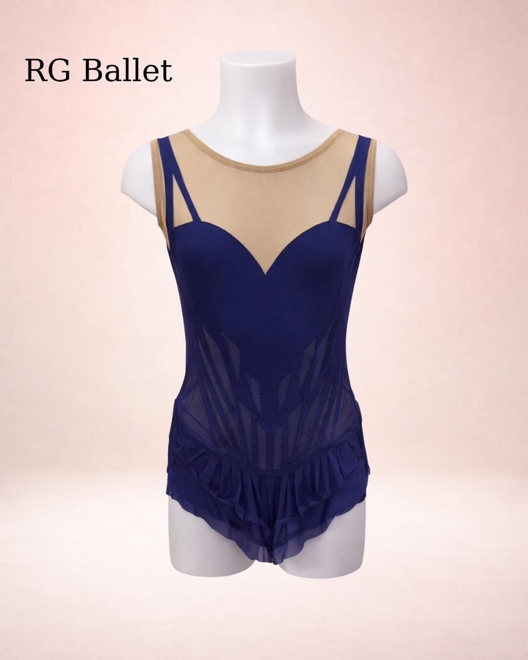 Taşsız Ritmik Cimnastik Mayo – Gece Zarafeti (RB-Noir 30 modeli)