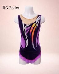 Taşsız Ritmik Cimnastik Mayo – Renk Akışı (RB-Luxe 31 modeli)