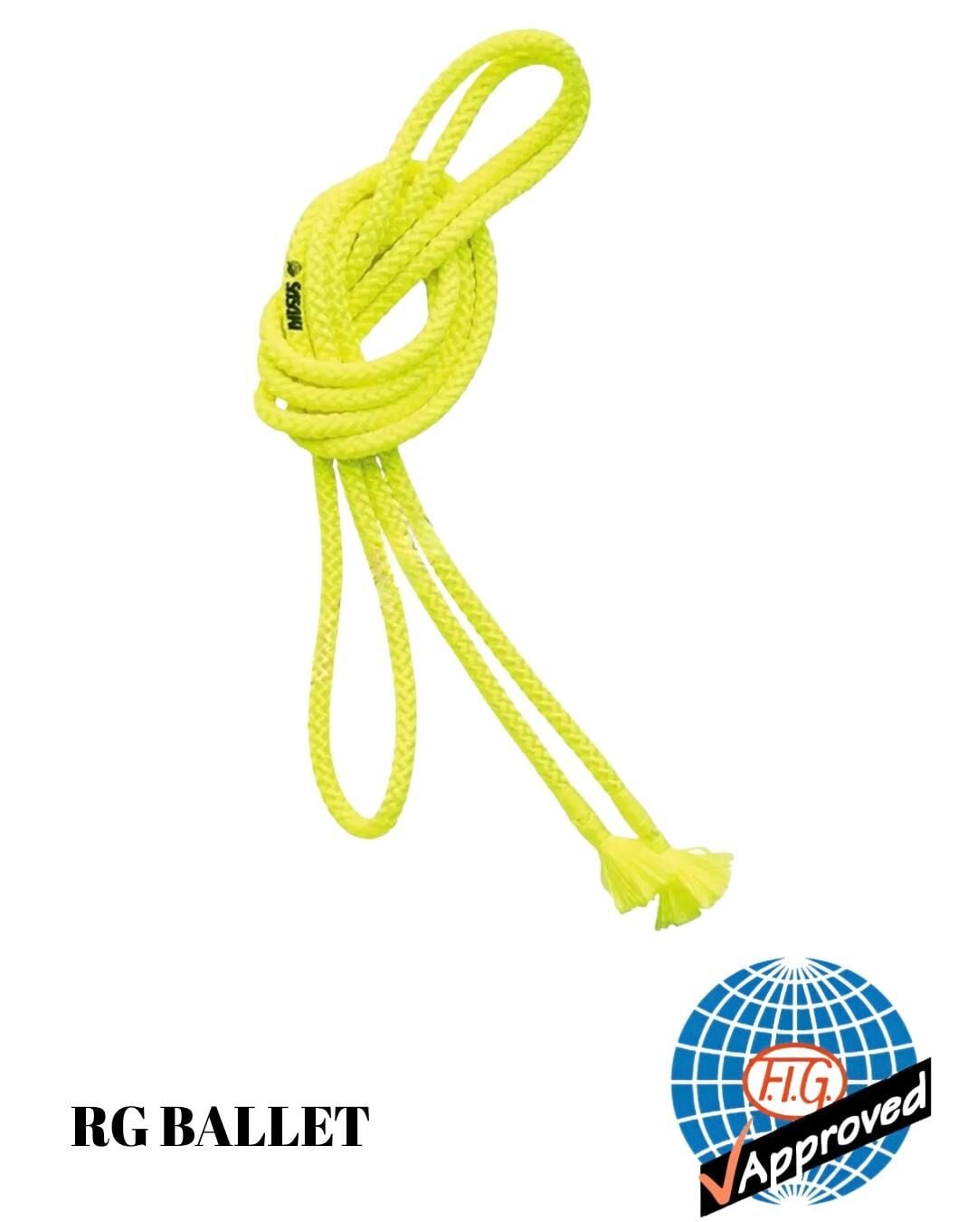 Sasaki Ritmik Cimnastik İpi M-242 Key 3 m – Fosforlu Sarı (FIG)