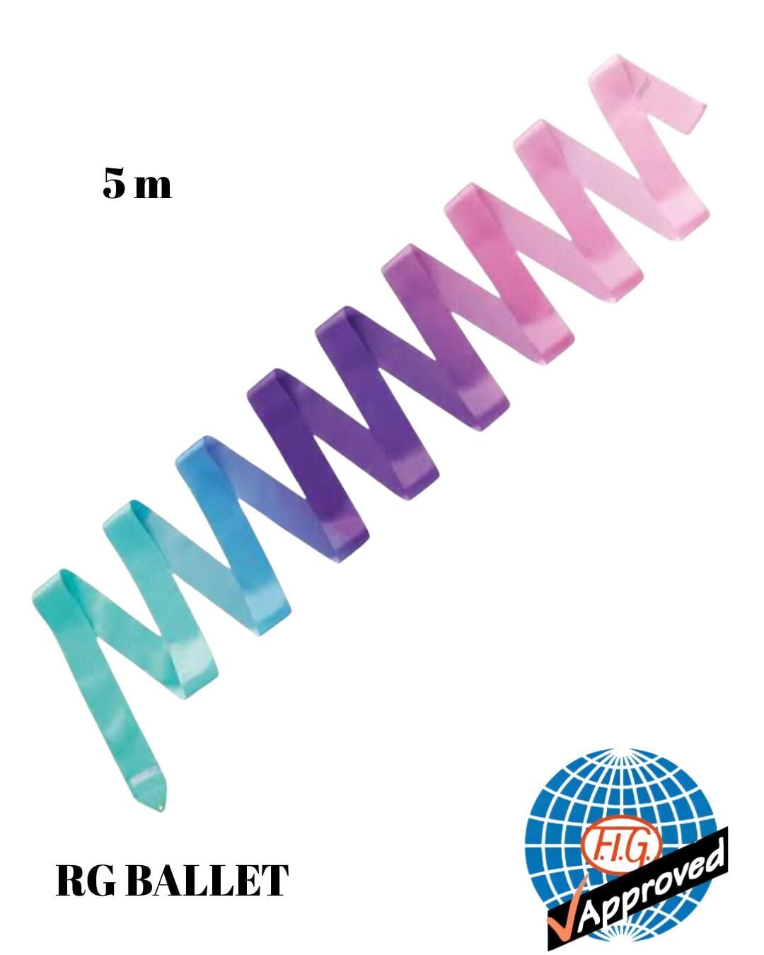Sasaki Ritmik Cimnastik Kurdelesi MJ-715AG 036 5m – Çok Renkli (FIG)