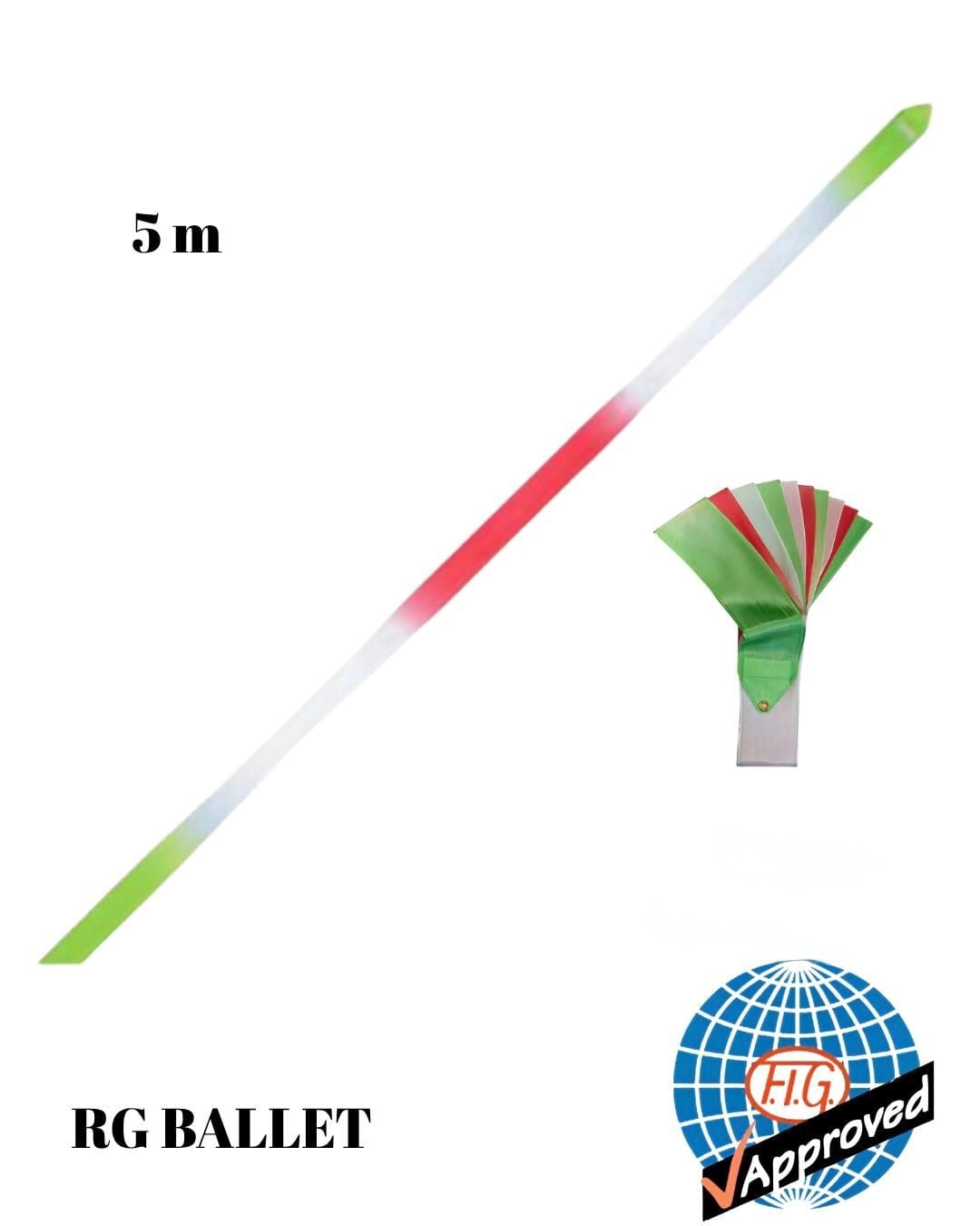 Sasaki Ritmik Cimnastik Kurdelesi MJ-715HG LYMGxWxFRP 5m – Çok Renkli (FIG)