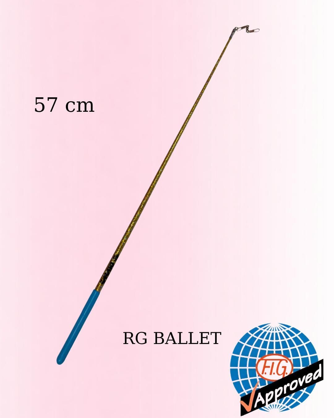 Sasaki Kurdele Çubuğu Simli M-781HJK GDxBU - Altın/Mavi 57cm (FIG)
