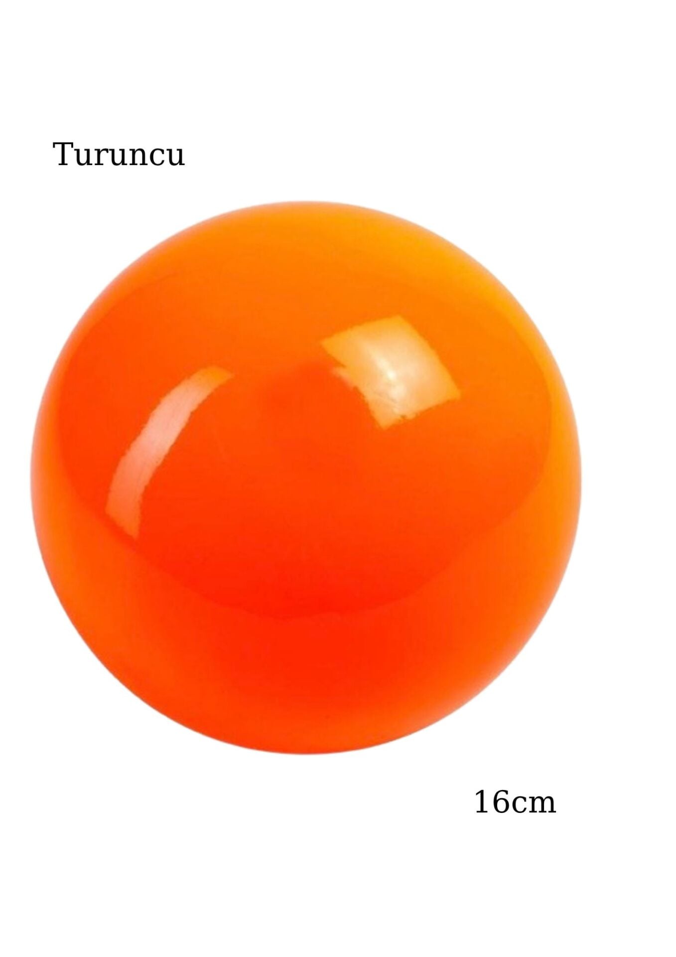 Amaya Cimnastik Antrenman Topu - Turuncu 16cm