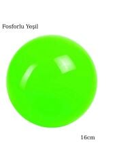 Amaya Cimnastik Antrenman Topu - Fosforlu Yeşil 16cm