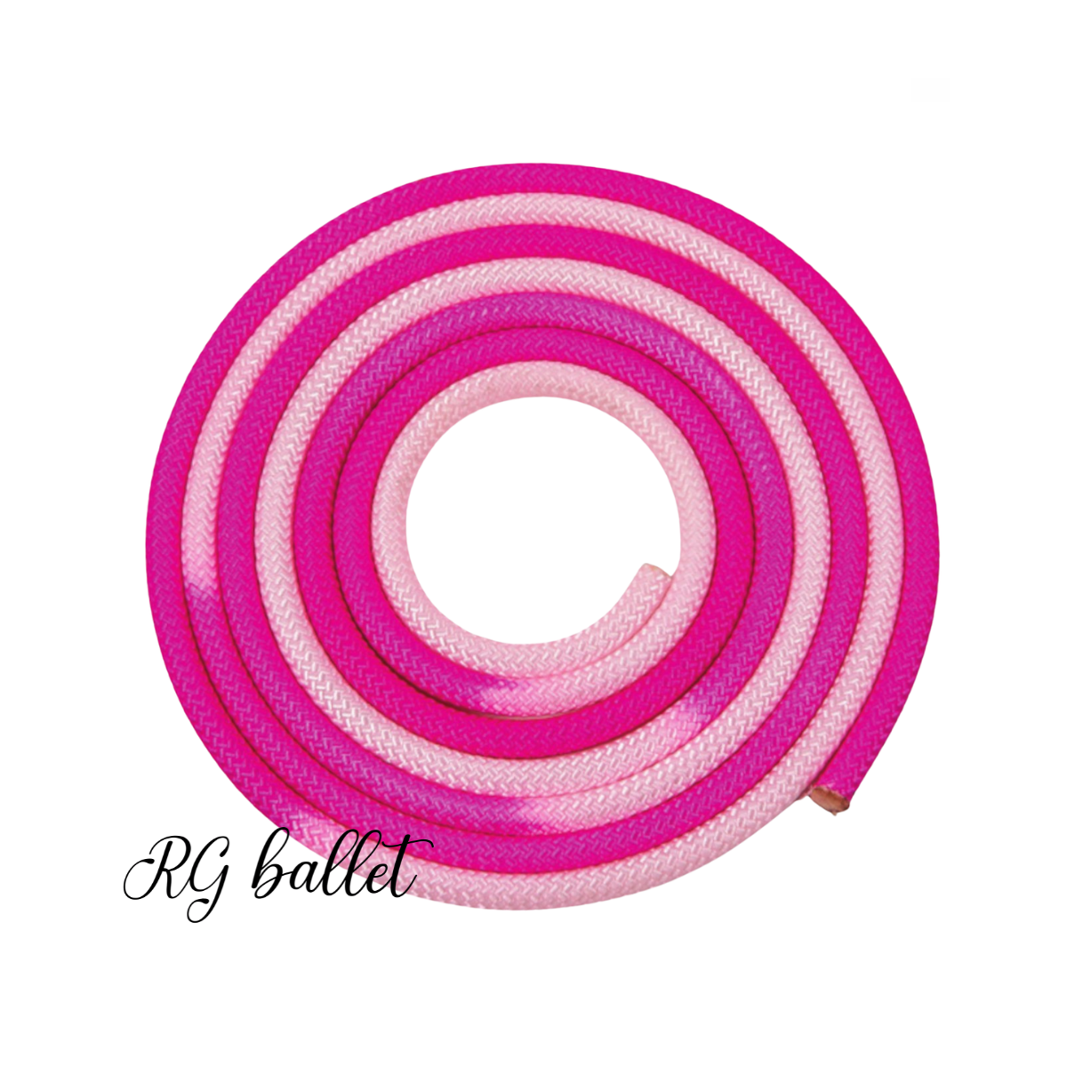 Çok Renkli Ritmik Cimnastik İpleri - Beyaz / Pembe / Fuşya