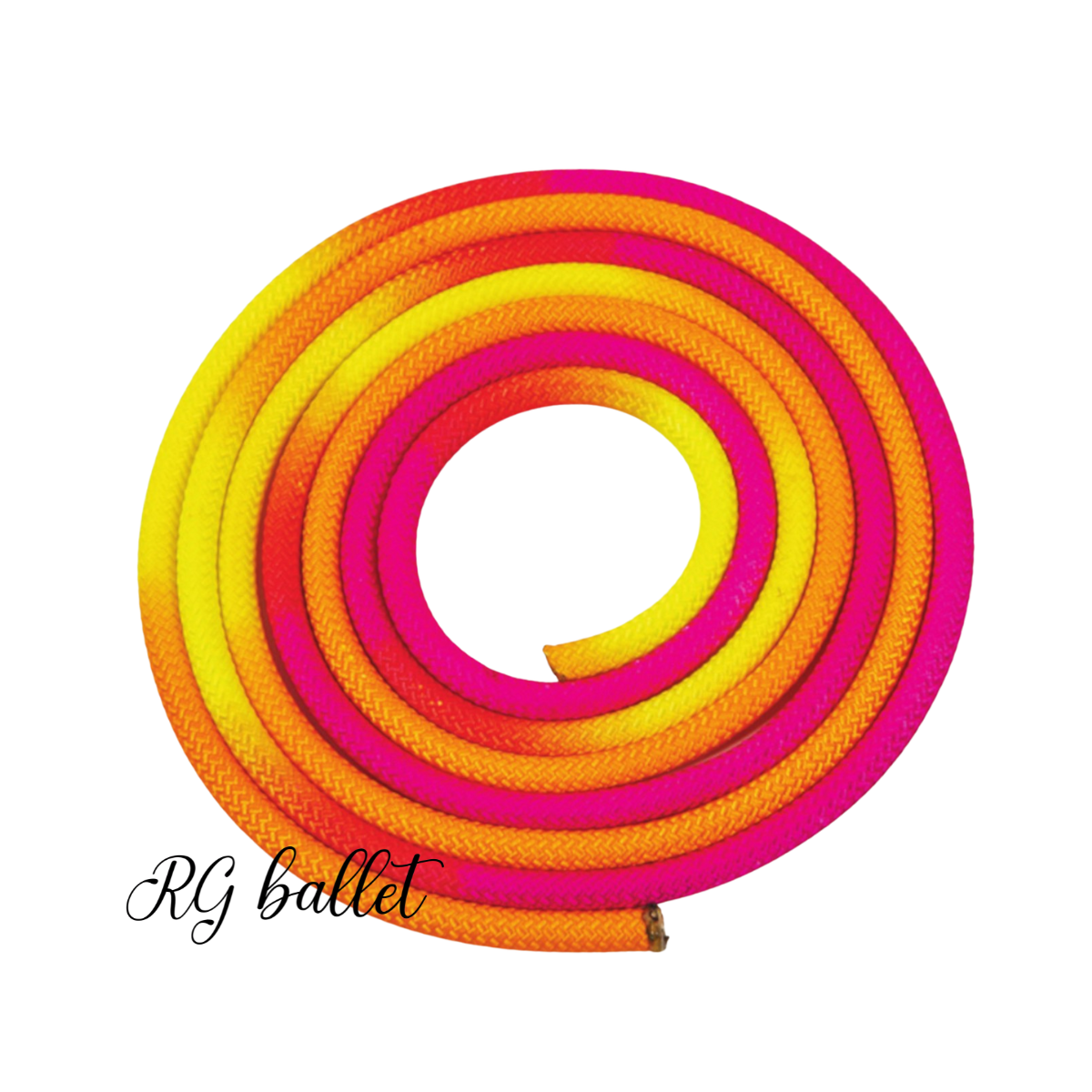 Çok Renkli Ritmik Cimnastik İpleri - Sarı / Turuncu / Fosforlu Pembe