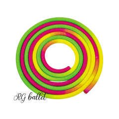 Çok Renkli Ritmik Cimnastik İpleri - Pembe / Sarı / Yeşil