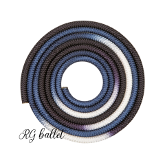 Çok Renkli Ritmik Cimnastik İpleri - Siyah / Beyaz / Gri