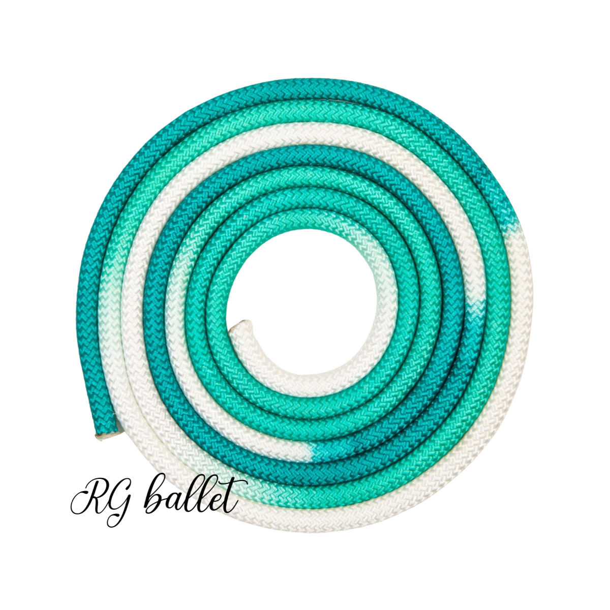 Çok Renkli Ritmik Cimnastik İpleri - Beyaz / Açık Yeşil / Koyu Yeşil
