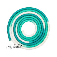Çok Renkli Ritmik Cimnastik İpleri - Beyaz / Açık Yeşil / Koyu Yeşil