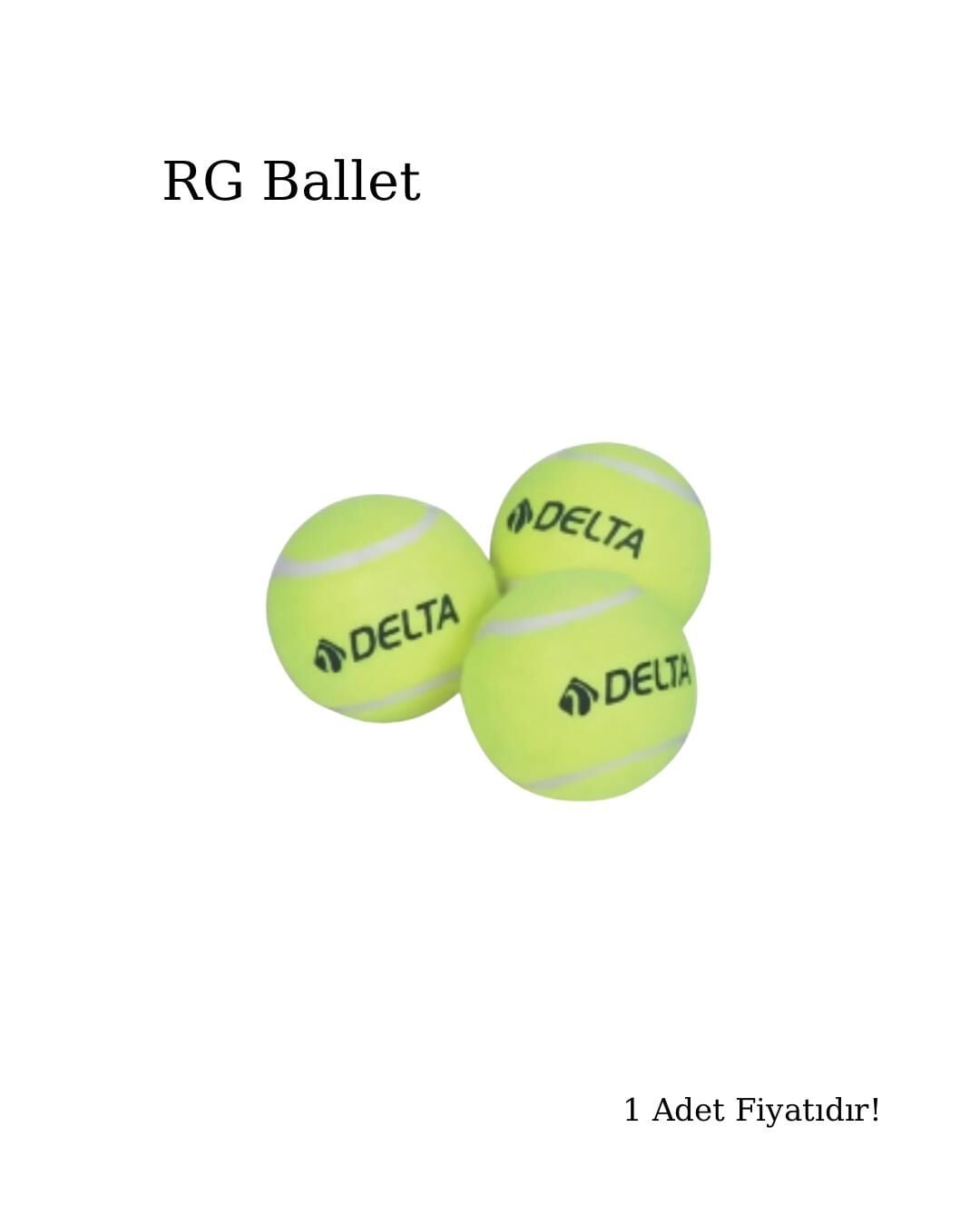 Delta Antrenman ve Denge İçin Adet Tenis Topu (1 Adet)