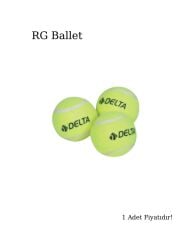 Delta Antrenman ve Denge İçin Adet Tenis Topu (1 Adet)