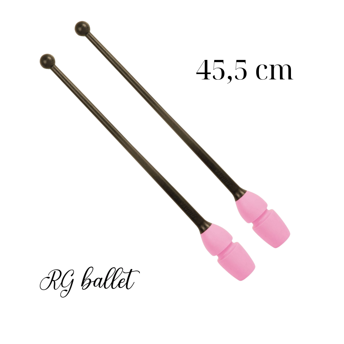 Amaya Ritmik Cimnastik Labutu İki Bileşenli Birleştirilebilir – 45 cm  SiyahxAçık Pembe (FIG)