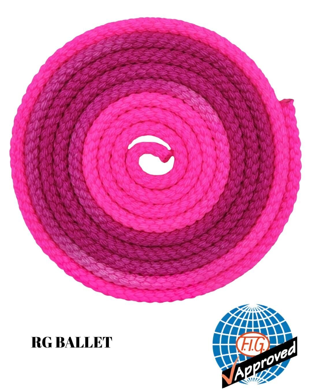 Pastorelli Ritmik Cimnastik İpi 3 m - New Orleans Pembe-Fuşya 05959 (FIG)