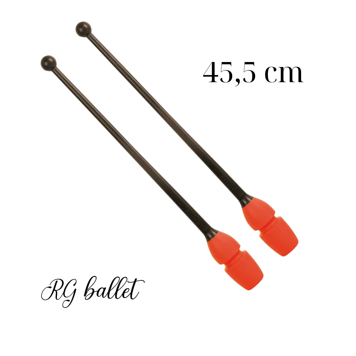 İki Bileşenli Birleştirilebilir Ritmik Cimnastik Labutu – 45 cm (Siyah Boyunlu)- Kırmızı