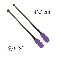 İki Bileşenli Birleştirilebilir Ritmik Cimnastik Lobutu – 45,5 cm (Siyah Boyunlu)- Mor