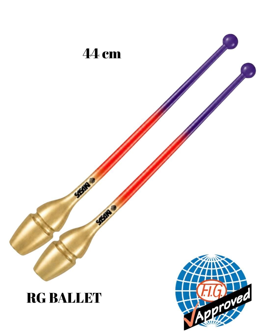 Sasaki Ritmik Cimnastik Labutu STRM-34PH PPxFROxGD 44cm – Mor / Turuncu / Altın (FIG)