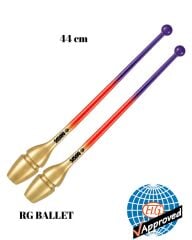 Sasaki Ritmik Cimnastik Labutu STRM-34PH PPxFROxGD 44cm – Mor / Turuncu / Altın (FIG)