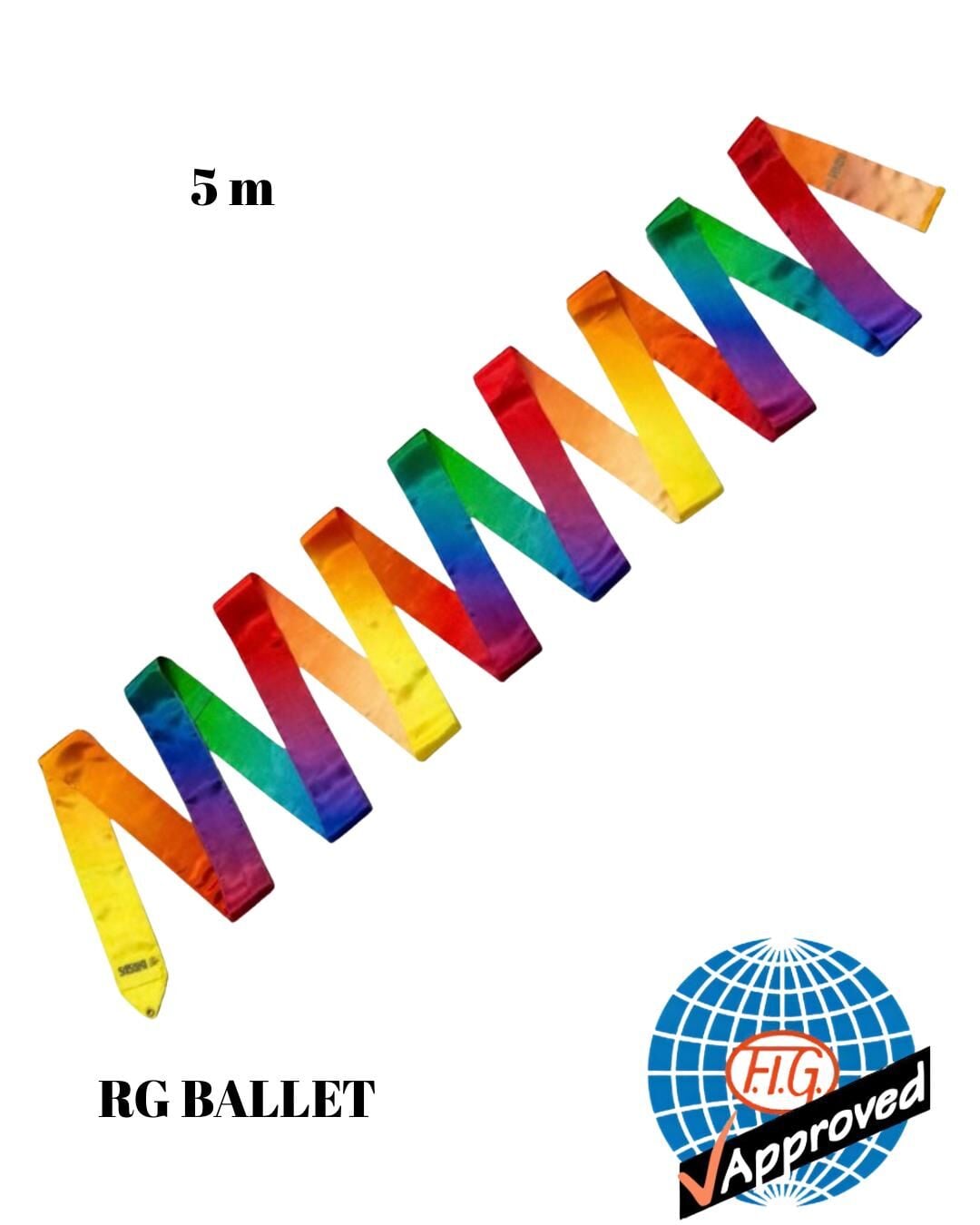 Sasaki Ritmik Cimnastik Kurdelesi STRMJ-715AG 304 5 m –Çok Renkli (FIG)