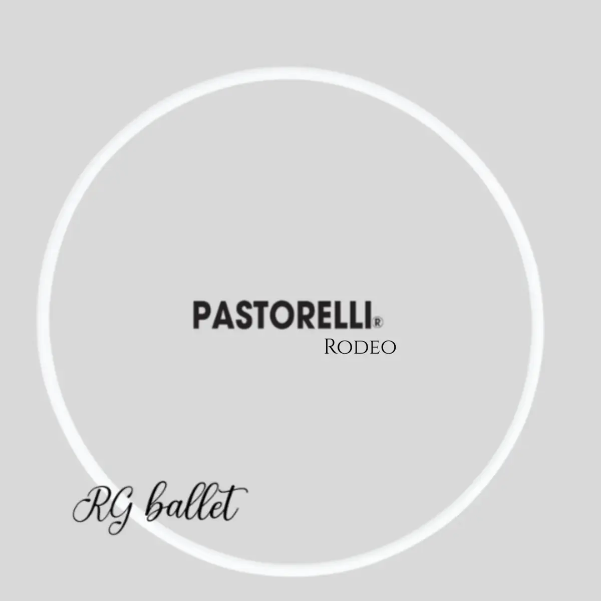 Pastorelli Ritmik Cimnastik Çemberi Rodeo 75 cm – Beyaz Laser 00307 (FIG)